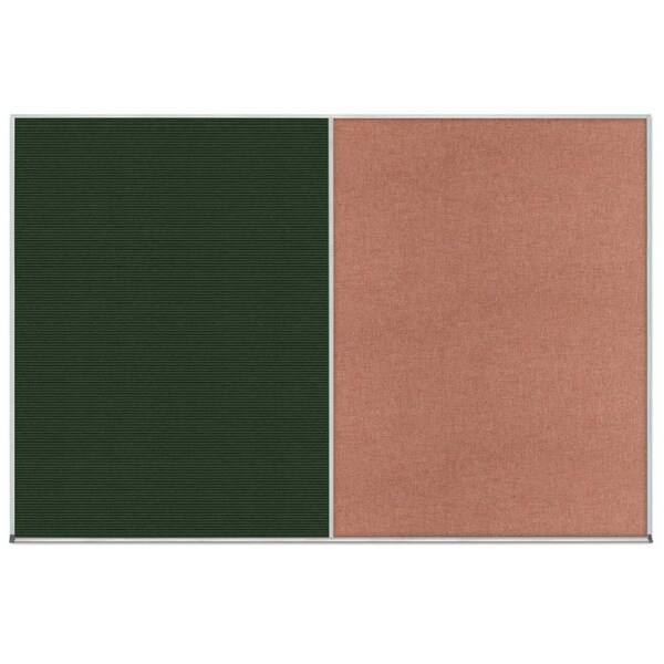 Enclosed Corkboard, 1 Door, 72"x48", 4" Fra